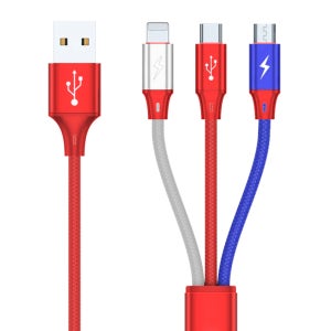 3in1 케이블 C타입 아이폰 8핀 5핀 고속 충전 1m