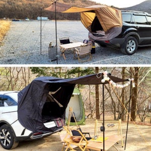 승용차차박텐트 차박꼬리텐트 도킹쉘터