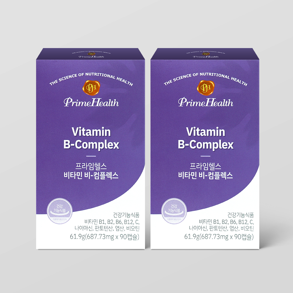 <b>마더네스트</b> 프라임헬스 비타민B 컴플렉스 90정 2박스 (6개월분)