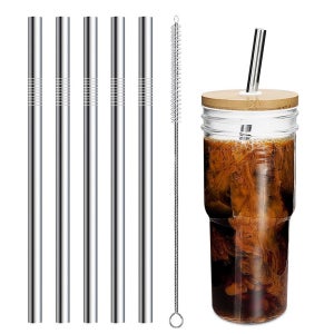 텀블자 스테인레스 빨대 25cm (5P+세척솔)