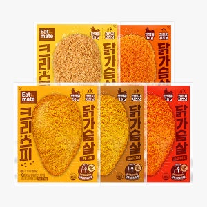 [5+5] 잇메이트 크리스피 닭가슴살 5종 10팩 골라담기 / 크런치