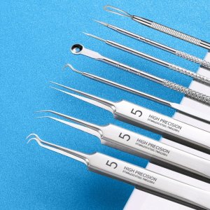 초미세핀포인트 뾰루지짜기 여드름짜는도구 피지압출핀셋 코메도