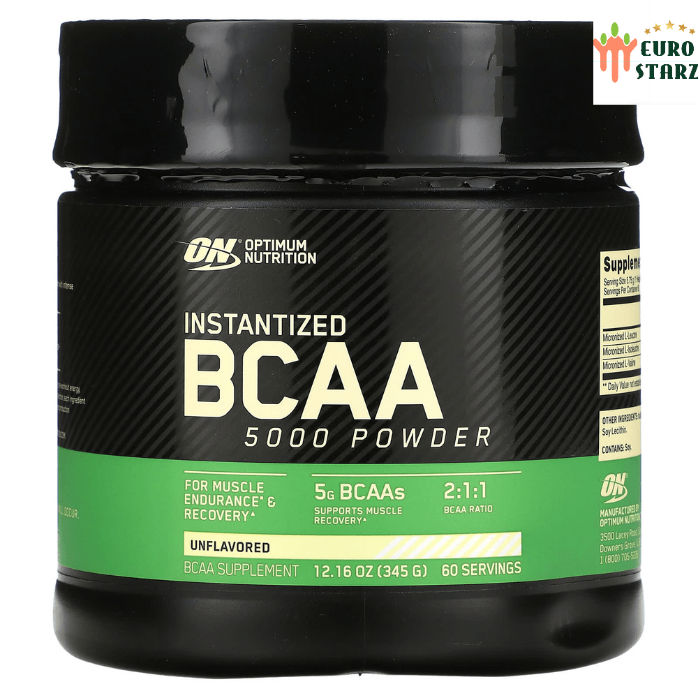 <b>옵티멈 뉴트리션</b> 분지사슬아미노산 BCAA 5000 파우더 무맛 345g 류신 발린 이소