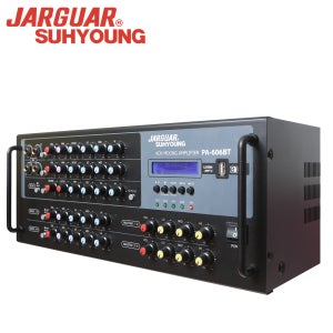 JARGUAR 쟈가 PA-606BT 4채널 스테레오 블루투스 USB 노래방앰프 800와트