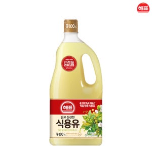 해표 콩기름 식용유 1.8L 요리유 튀김 전 부침 명절음식