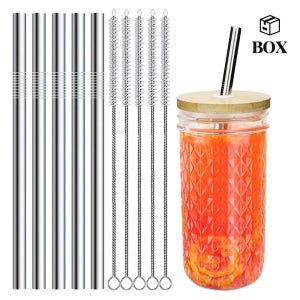 텀블자 스테인레스 빨대 23cm (100P+세척솔20P)