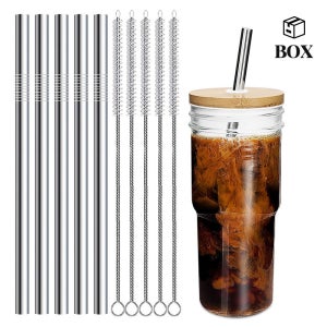 텀블자 스테인레스 빨대 25cm (100P+세척솔20P)