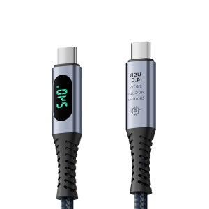 썬더볼트 USB C타입 초고속 충전 전력 표시 케이블