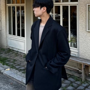 원버튼블레이저 대디핏블레이저 오버핏블레이저 남자마이 2C