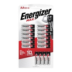 에너자이저 맥스 건전지 AA 12+4 16개입 LR6