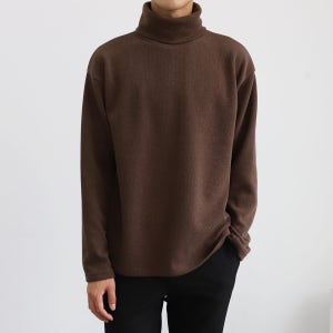 남성목폴라니트 남자터틀넥 남자오버핏니트