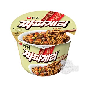 농심 짜파게티컵라면 짜장컵라면 큰컵 123g