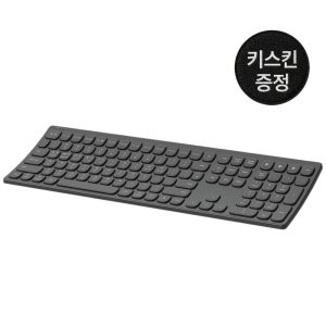 엑토 인체공학 커브드 저소음 슬림 무선 블루투스 키보드 B605 블랙