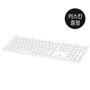 엑토 인체공학 커브드 저소음 슬림 무선 블루투스 키보드 B605 화이트