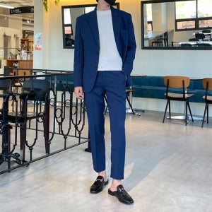 남자 드류 봄 여름 가을 스판 셋업 수트 정장 세트 8컬러