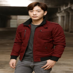 남성 봄 가을 항공 점퍼