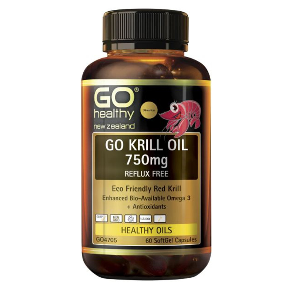 Go Healthy Krill oil <b>750mg</b> 고헬씨 <b>크릴 오일 750mg</b> 60캡슐