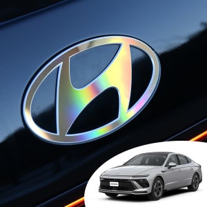 어른킹 소나타 디엣지 현대 로고 엠블렘 포인트 데칼 스티커 후드 프론트 트렁크 리어 레터링 자동차 튜닝 필름