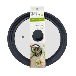 나무이야기 다용도 멀티 뚜껑 대형 유리 실리콘 덮개 튐방지 28-32 호환