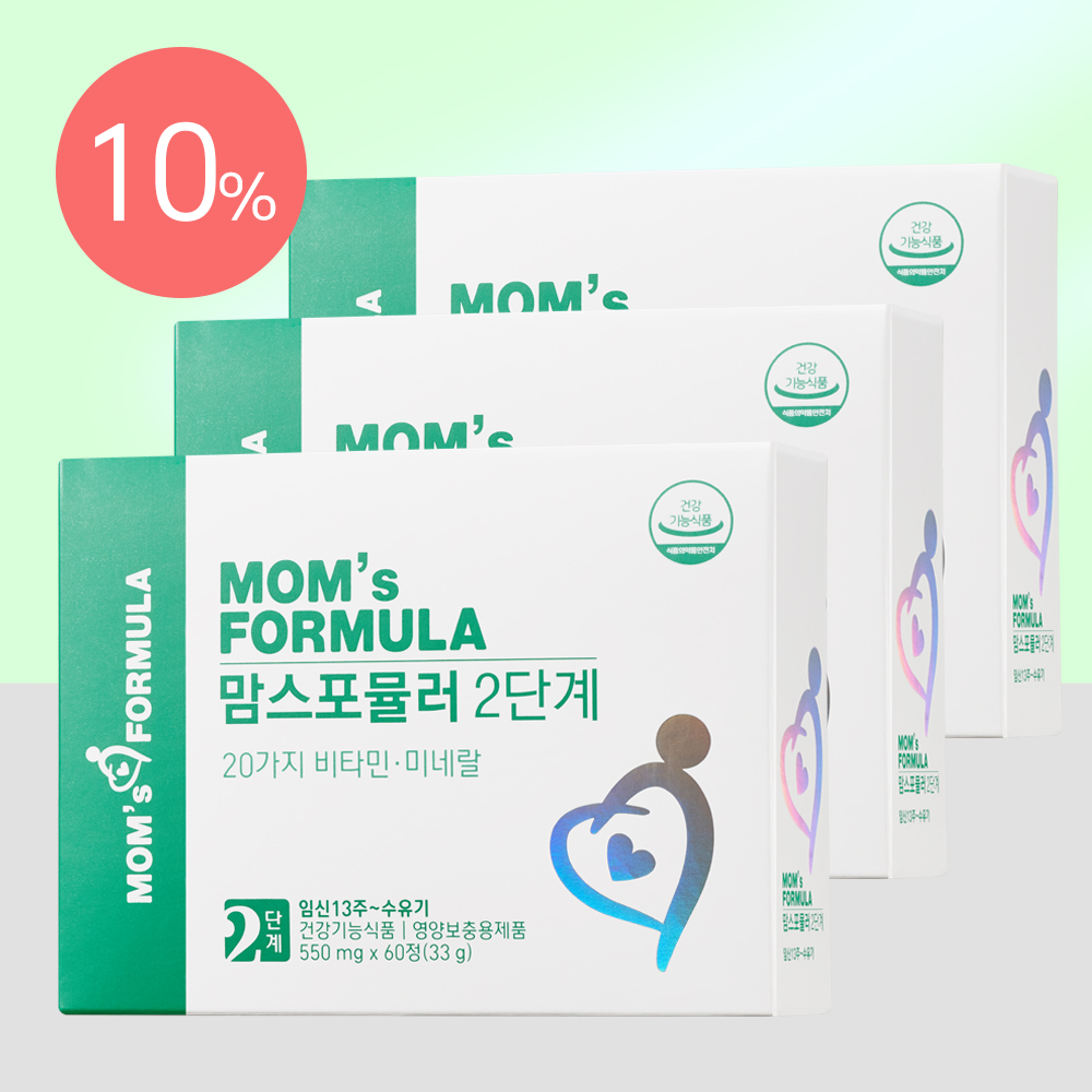 <b>맘스 포뮬러</b> 2단계 임산부 철분제 산후 출산후 수유부 철분 영양제 비헴철 3세트