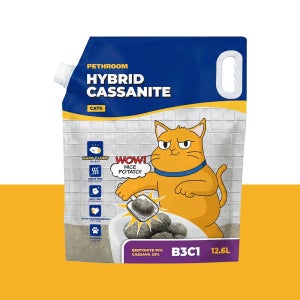 [페스룸] 하이브리드 카사나이트 B3C1 (12.6L 1개입) 고양이 벤토나이트 카사바 모래