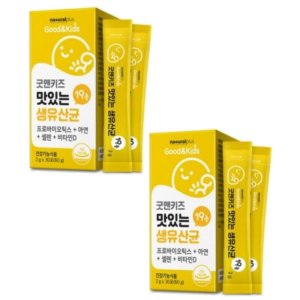 2개월분 내츄럴플러스 굿앤키즈 맛있는 생유산균 프로바이오틱스 모유유산균