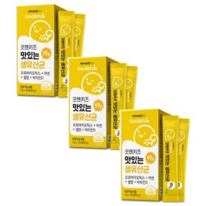 3개월분 내츄럴플러스 굿앤키즈 맛있는 생유산균 프로바이오틱스 모유유산균