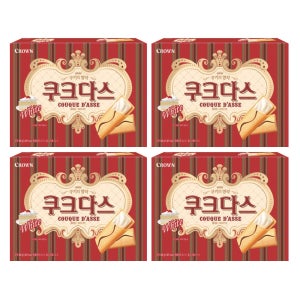 크라운 쿠크다스 화이트 289g 4갑(1,156g) 대용량 단체간식