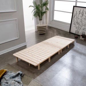 [우드퍼니쳐] 우드발통형 원목 깔판 받침대 S토퍼싱글96x199x3cm / 6cm발통16개