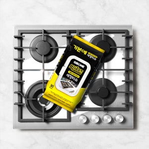 기본에 빅사이즈 기름때 찌든때 전용 세정티슈 30매 3팩