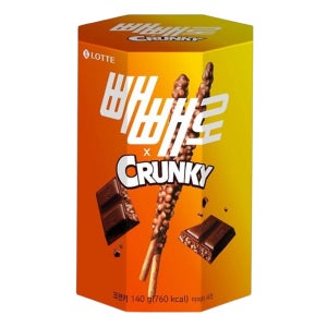 롯데 빼빼로 크런키 140g [팔각 대용량]
