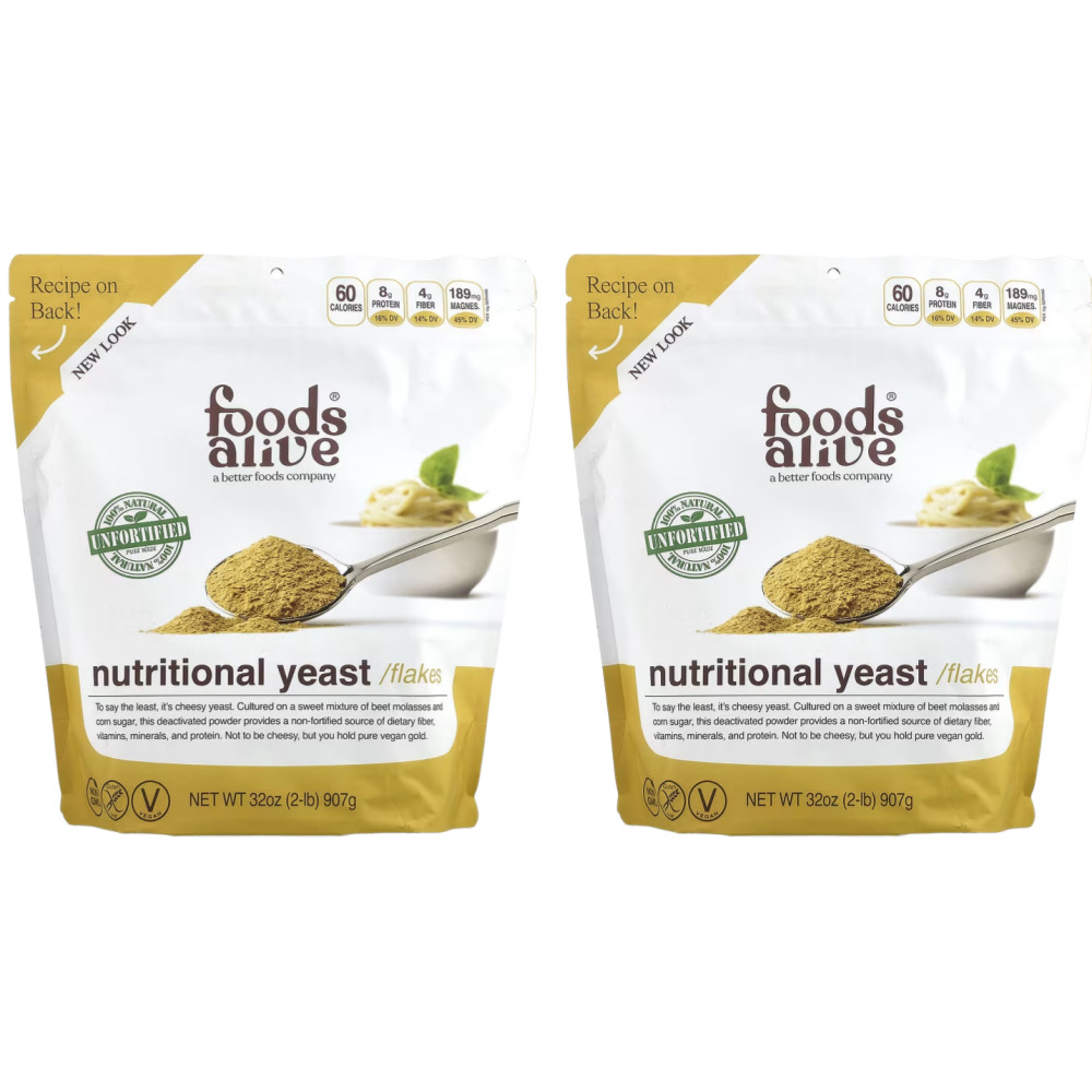 푸드얼라이브 <b>뉴트리셔널 이스트 플레이크</b> 논포티파이드 907g 2개