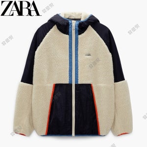 ZARA 자라 에코 시어링 양털 후리스 후드 점퍼