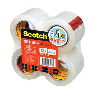 3M 스카치포장용테이프리필 132 투명 48x20mm 4롤입