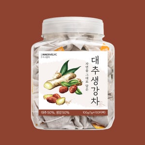 이너블릭 국산 대추생강차 100티백 효능 생분해필터 외 23종