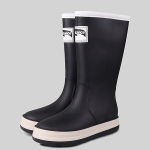 슈퍼카미트 여성용 캐주얼 미들 쿠션 롱 레인부츠