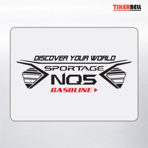 티커벨 스포티지 NQ5 주유구 슬로건 데칼스티커 TKGDS-104