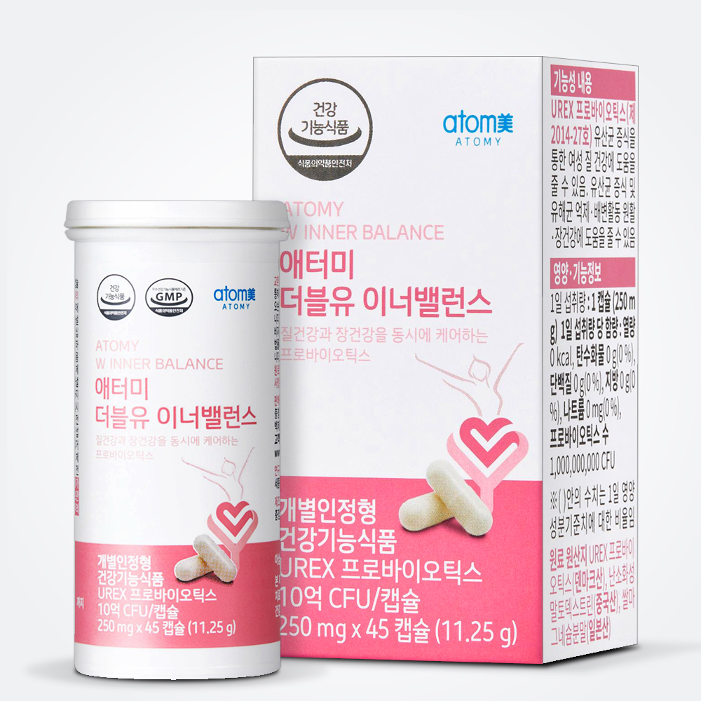 애터미 <b>더블유 이너밸런스</b> 250mg x 45캡슐