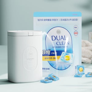 CLA 클라 2in1 캡슐세탁세제 듀얼클린 (본품)100개입+(리필)100개입 클린코튼