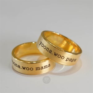 24K 순금 11.25g 레터링 플랫 반지(+함량99.9%,순금커플링)