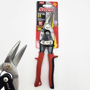 솔로 항공가위 철판 함석 가위 왼쪽 곡선 103L