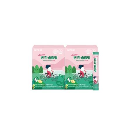 <b>온푸드</b> 변한 슬림 핏 차전자피 가르시니아 환 스틱 스트롱 30p 30포 × 2개