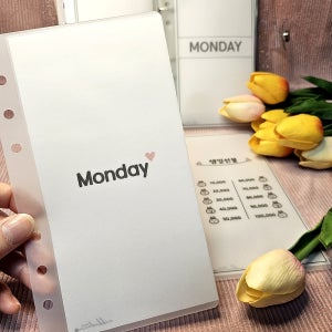 6공 다이어리 자유문구 현금 생활 예산 저축챌린지 바인더 주문제작 머니포켓 심플A 속지