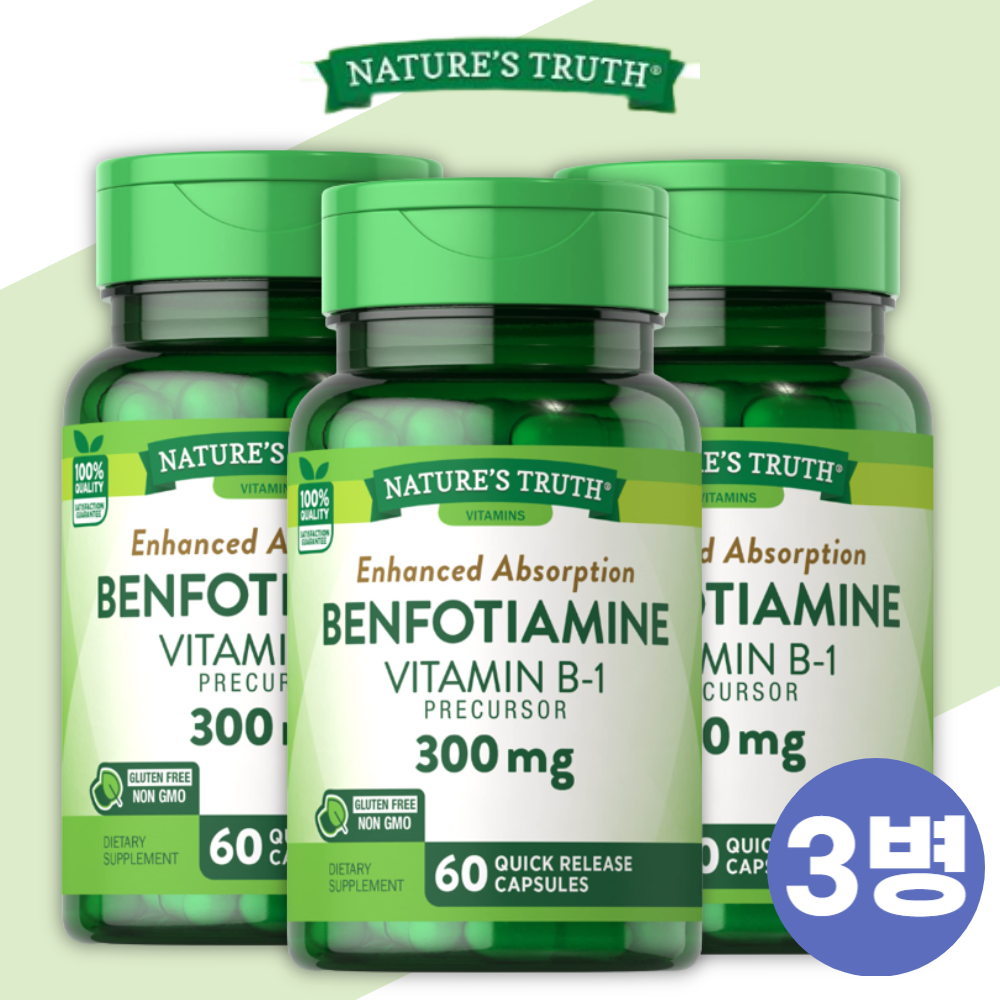 <b>벤포티아민 300mg</b> 고함량 60정 3개