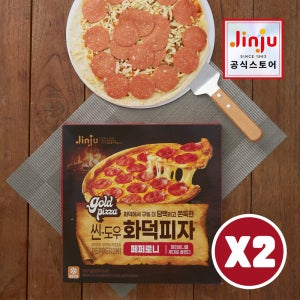 진주햄 골드피자 씬도우 화덕피자 페퍼로니 327g X 2판