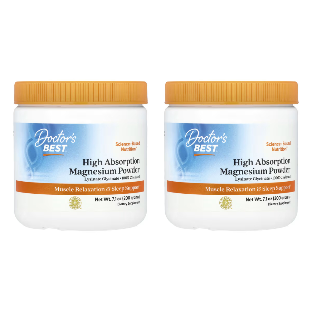 2개 세트 닥터스베스트 하이 앱솔션 킬레이트 마그네슘 파우더 200g 라이시네이트 알비온