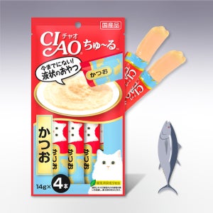 이나바 챠오츄르 고양이 추르 간식 SC-72 가다랑어 4p, 14g, 1개