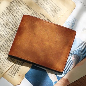 [이니셜 각인] 마뜨 베지터블 푸에블로 소가죽 남자 반지갑