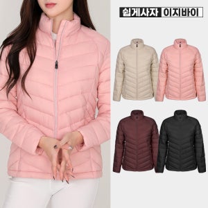 여성 겨울 숏패딩 다운 경량 슬림 이너 패딩 점퍼 하이넥 빅사이즈 아우터(W4WJ04)