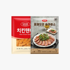 사세 치킨텐더 1kg + 훈제오리슬라이스 800g